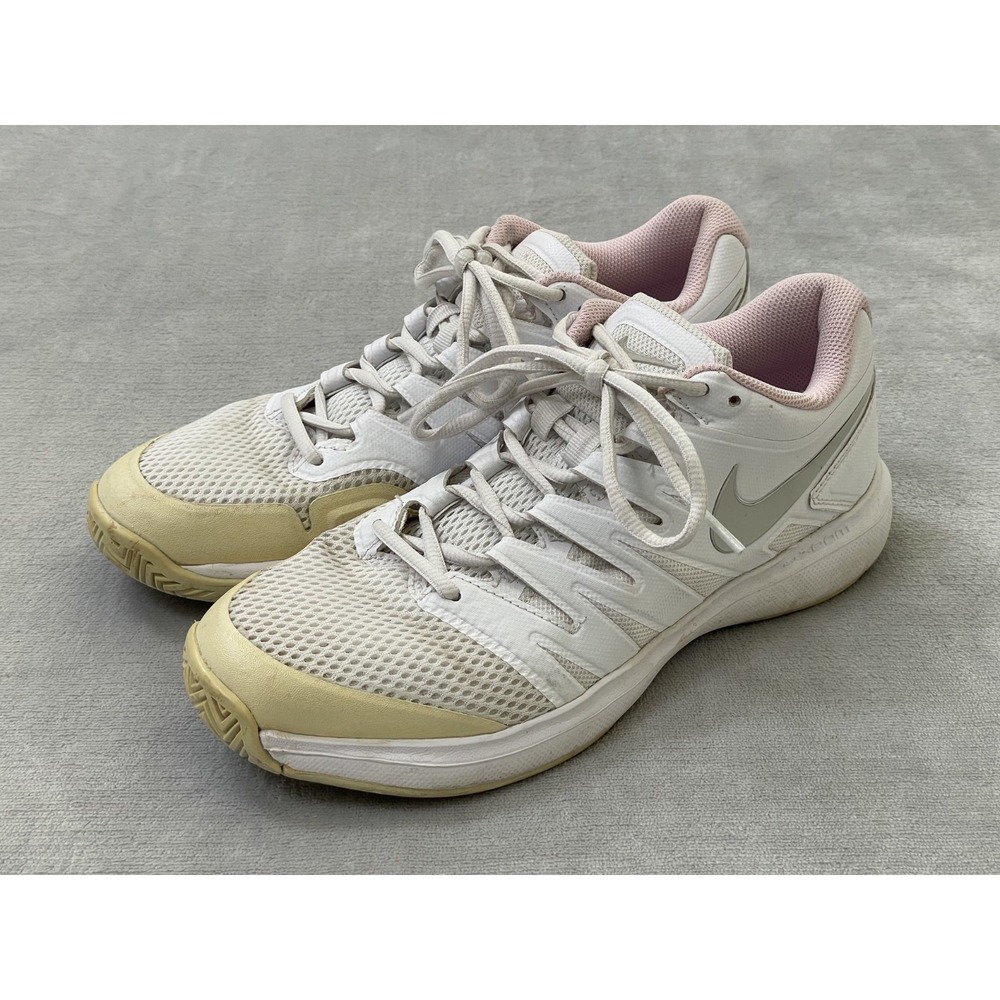 Nike Air Zoom Prestige HC Women's Size 9 Tennis Shoes White Pink AA8024-105 Used